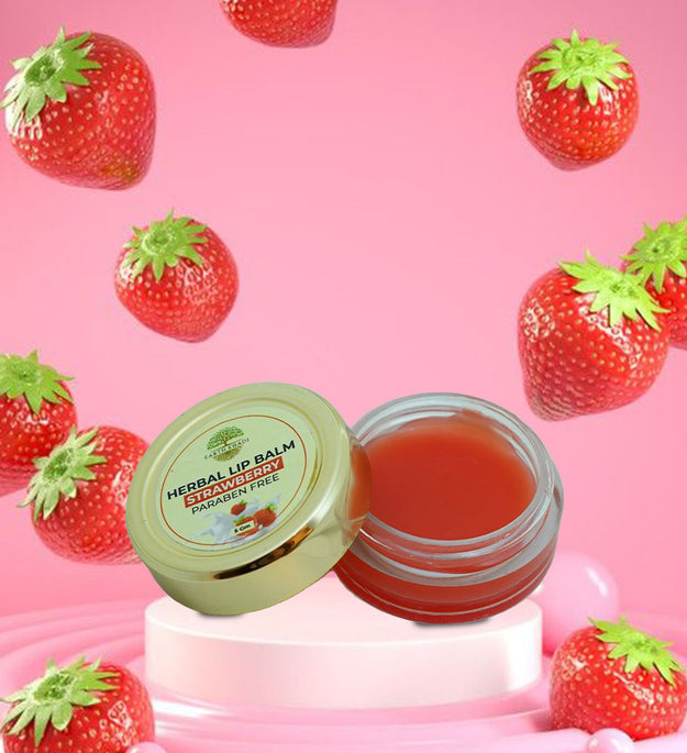 Strawberry Lip Balm 5 gms| Zubh Khadi