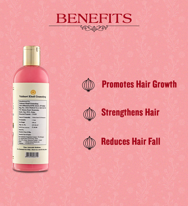 Red Onion Shampoo - 200ml | Zubh