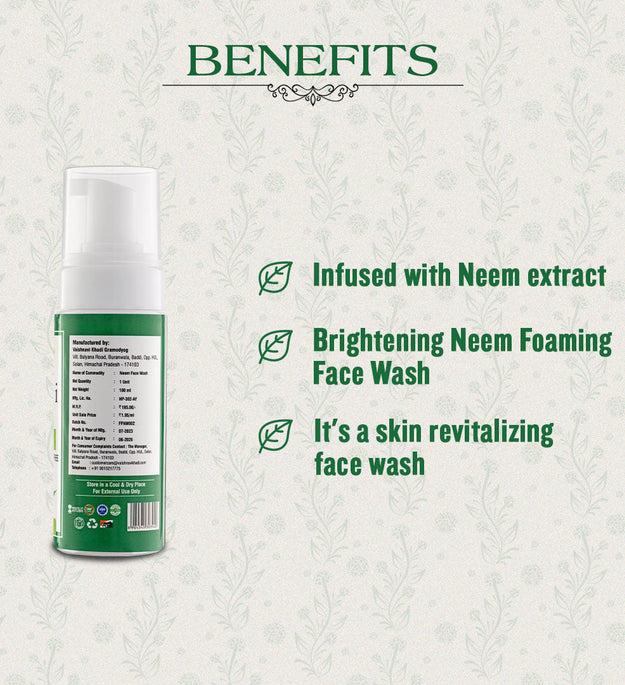 Foaming face wash Neem 100 ml | Zubh