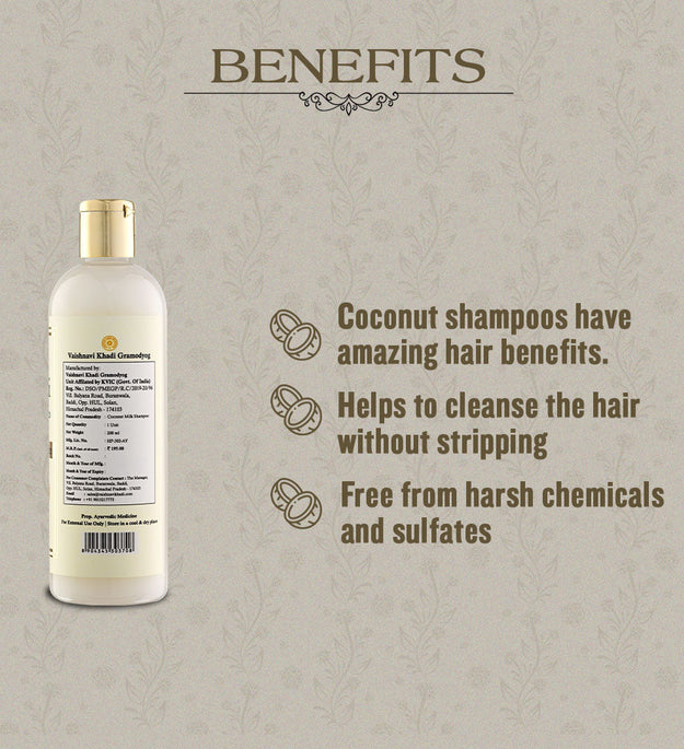 Coconut Milk Shampoo - 200ml | Zubh