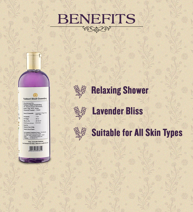 Lavender & Ylang Ylang Body Wash 200 ml | Zubh Khadi